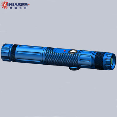 405nm Blue Light Tactical Laser Flashlight Focusable Rail Mounted Firearms Illuminator