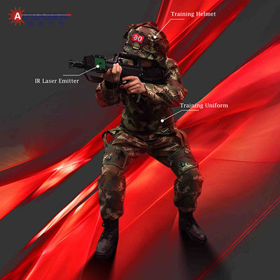Laser Shooting Confrontation Training System With IR Laser Emitter Training Uniform Helmet