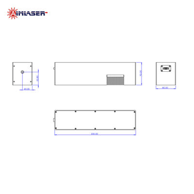 1064nm 50mJ DPSS Nanosecond Pulsed Laser M²≤2 1W High Energy Laser for Rangefinder LIBS Spectroscopy with Driver