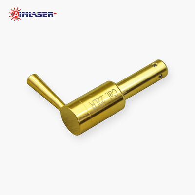 .22 LR लेजर बोर साइट हैंडल के साथ गोल्ड प्लेटेड लेजर कारतूस चैंबर .22 LR कैलिबर पिस्तौल और राइफलों के लिए